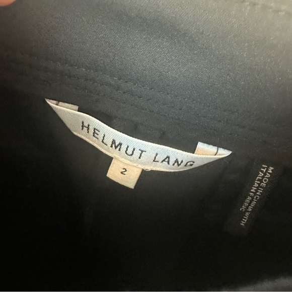 Helmut Lang Slim Cotton Pant in Black Size 2 - Picture 5 of 6